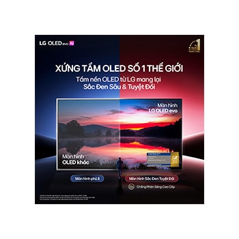 TV mỏng dán tường 4K LG OLED evo AI W6 2026